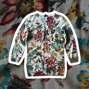 Talbots flowered Long Sleeve